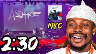 Asake “2:30” NYC Sept 8, 2023