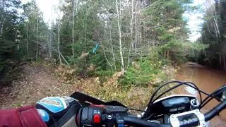 Husqvarna TE 250 - Single track and back road - GoPro