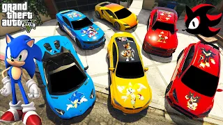 GTA - 5 Stealing SONIC Modified Cars with Franklin ! (Real Life Car's #21)