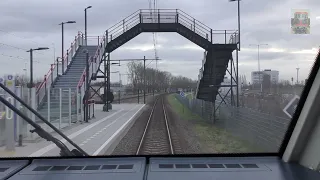 Ride with the train driver from The Hague to Utrecht. (without speedometer)