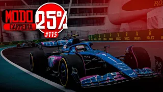 F1 23 - MODO CARREIRA - GP DE ABU DHABI 25% - O FINAL DA NOSSA SÉRIE! - EP 115