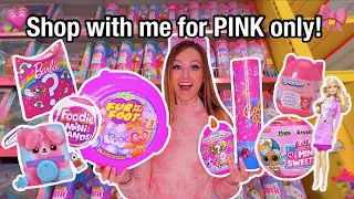 Shop with me for *PINK ONLY* Mystery Toys Challenge!!🫢🛍️🌸🐷🎀💅🏻 *MUST SEE!!😱* | Rhia Official♡