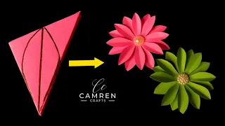 How To Make Paper Flower Basic | Paper Flower Easy Origami Flower