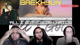 K-Pop Noobs React - Baekhyun - 'All I Got' ( Color Lyrics ) | StayingOffTopic #baekhyunalligot