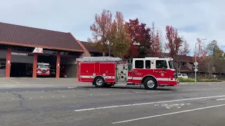 Santa Rosa Fire Department BC01 ENGINE 1 TRUCK 1 Responding