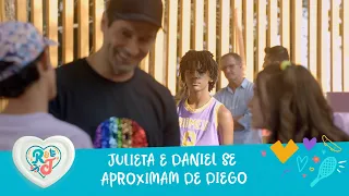 Julieta e Daniel se aproximam de Diego e Romeu se incomoda | A Infância de Romeu de Julieta