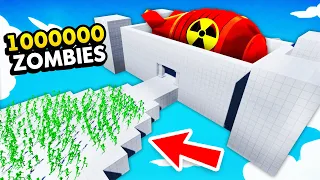 1,000,000 ZOMBIES vs SKY HIGH NUKE FACTORY (Fun With Ragdolls: The Game Funny Gameplay)