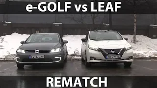 Rematch between e-Golf and Leaf