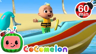 Balloon Boat Race | CoComelon Animal Time | Animal Nursery Rhymes
