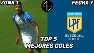 TOP 5 Mejores Goles | Copa Liga Profesional 2021 🇦🇷 🏆 | Zona 1 | Fecha 7