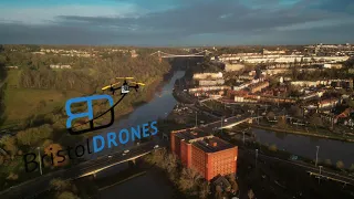 Bristol Drones - Relaxing Cinematic Views of Bristol & Cumberland Basin (Jan 2023)