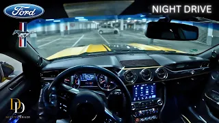 2017 Ford Mustang VI [5.0 V8] Night Drive (4K) POV 2023