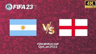 FIFA 23 - Argentina vs England | Messi vs Kane | FIFA World Cup Final Match [4K60]