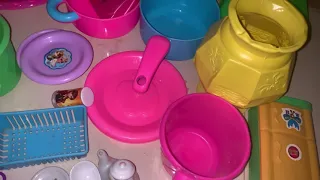 Satisfying with unboxing of hello kitty kitchen set 😍|asmr😍 episode 134❤️