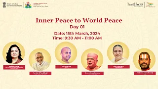 GLOBAL SPIRITUALITY MAHOTSAV | Inner Peace to World Peace | 15 March 2024 | Kanha Shanti Vanam | S1