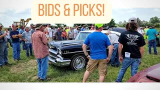 HUGE Car & Truck collection: Part Two - Auction Action! 1957 Chevy, Model A, C10 pickups, Jeeps!