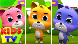 Три маленьких котенка | Развивающие мультфильмы | Детские стишки | Kids Tv Russia | Дошкольные видео