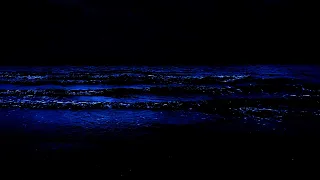 Relaxing Ocean Waves, 10 Hours of Dark Screen Ocean Sounds for Deep Sleep