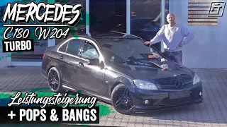 Mercedes C 180 Turbo Tuning | Pops & Bangs + Leistungssteigerung Stage 1 | | FastTuning