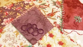 How to Sew a Crazy Quilt Square Using Your Sewing Machine