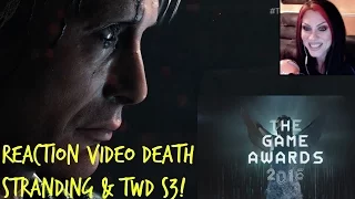 THE GAME AWARDS 2016 - WORLD PREMIER DEATH STRANDING & THE WALKING DEAD S3 TRAILER REACTIONS!!