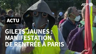 Protestations et tensions : le retour des gilets jaunes à Paris | AFP