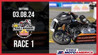 Mission King of the Baggers Race 1 at Daytona 2024 - FULL RACE | MotoAmerica