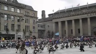 Edinburgh Tattoo 2014 in Dundee - iNgobamakhosi Zulu Dance Troupe