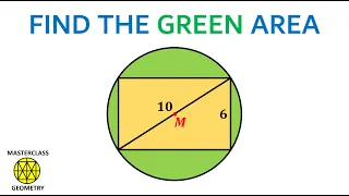 area semi circle | semi circle | rectangle in semi cricle | geometry problems | Masterclass Geometry