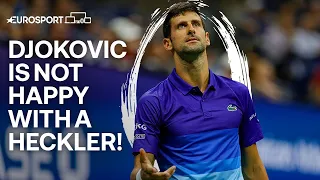 "Can You Tell Him To Shut The F*** Up?!" 😠 | Angry Djokovic Hits Back At US Open Heckler | Eurosport