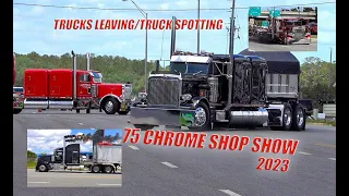 Trucks Leaving the 75 Chrome Shop Show/Truck Spotting in Wildwood (part 3)