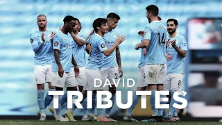 DAVID SILVA | Kompany, Toure, Aguero, Dzeko and fans pay tribute