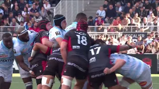 TOP 14 - Essai de Nolann LE GARREC (R92) - LOU Rugby - Racing 92