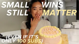 starting out as a SMALL YOUTUBER | celebrating 100 subs cuz yolo