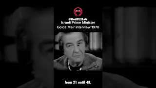 Historical Insight: Golda Meir's "I'm a Palestinian" Declaration