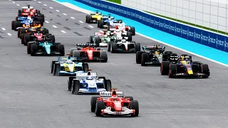 F1 2023 Cars vs F1 2004 Cars - Miami Grand Prix