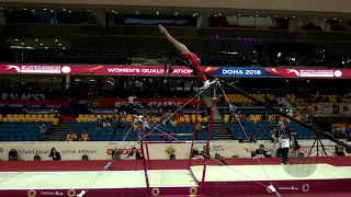 BUNAGAN Corinne Leanne (PHI) - 2018 Artistic Worlds, Doha (QAT) - Qualifications Uneven Bars