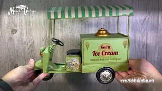 Modellino Carretto Gelati Ape Piaggio d'epoca da collezione