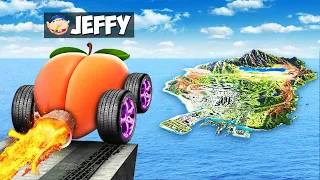 Jeffy Jumps CRAZY FAN GIRL Cars Across The Entire GTA 5 Map!