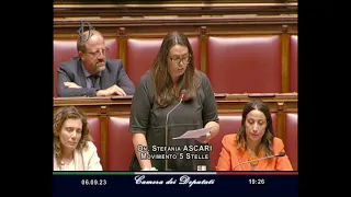 Ascari Stefania - M5S Camera - intervento in Aula | 6/09/2023