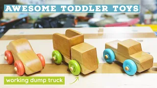 Making wooden toy cars and trucks | Beginner woodworking project