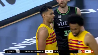 【西甲籃常規賽🇪🇸🏀-精華片段】2024-05-13 巴塞隆拿 72:68 畢爾包 |  Barcelona 72:68 Surne Bilbao Basket