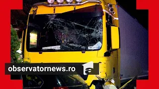 ANIMAŢIE. Filmul accidentului din Mureş. Două familii care se relaxau la o terasă, spulberate de TIR