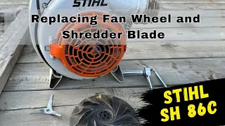 How To Stihl SH 86C Removal and Replacing Impeller and Blade