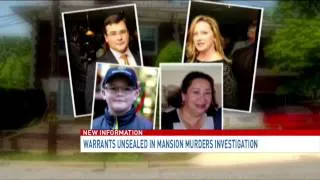 Warrants unsealed in mansion murders investigation