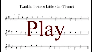 [Piano Accompany] Twinkle, Twinkle Little Star (Theme) - Suzuki violin Book 1 (100% Tempo)