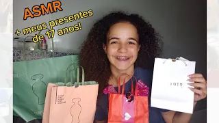 ASMR com MEUS PRESENTES DE 17 ANOS! | Bea ASMR