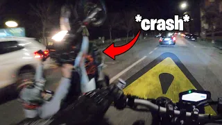 mt 09 CRASH ktm 690 smc r