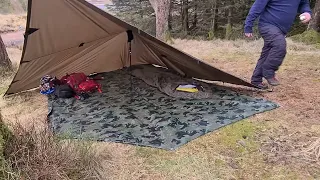 Wild Camping in the Galloway Forest Park | Bivvy & Tarp Setup