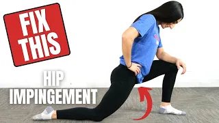 HIP IMPINGEMENT STRETCHES - 3 Simple Exercises You NEED to Do